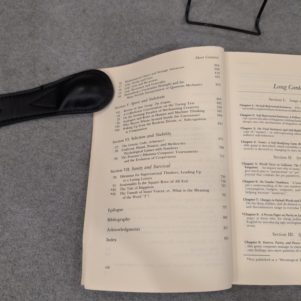 Metamagical Themas Douglas Hofstadter 1st Edition 1985 Mind and Pattern Book - Picture 4 of 4